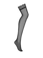 Thigh high stockings, lace trim